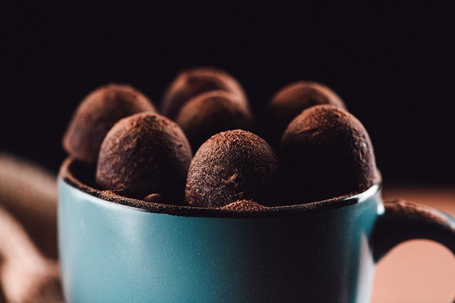 dark chocolate truffles